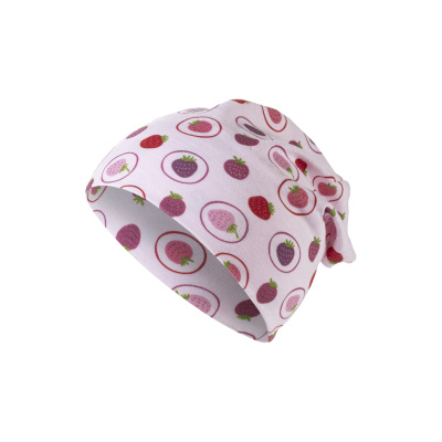 STERNTALER Čepice bavlněná UV50+ jahody růžová holka- 45 cm 6-9 m