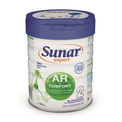 SUNAR Mléko pokračovací kojenecké při ublinkávání, zácpě a kolikách Expert AR+Comfort 2 700g