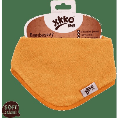 KIKKO Slintáček/šátek bambusový Colours (1 ks) – orange