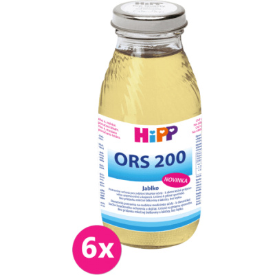 6x HiPP ORS 200 Jablko - rehydratační výživa 200 ml