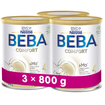 3x BEBA COMFORT HM-O 4 Mléko batolecí, 800 g