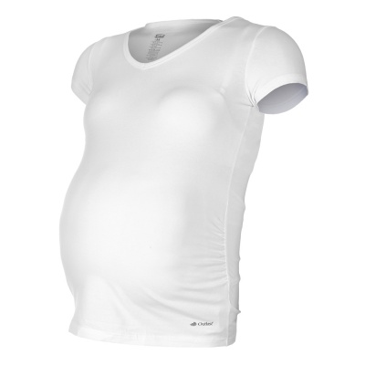 Little Angel-Tričko těhotenské KR tenké Outlast® - bílá Velikost: XL