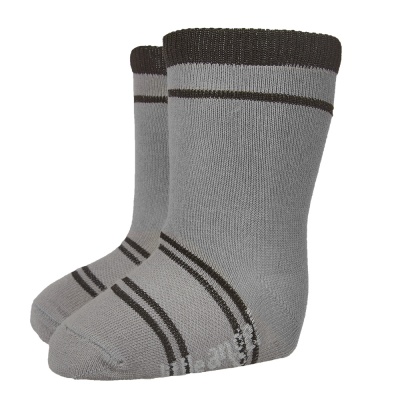 Little Angel-Ponožky STYL ANGEL - Outlast® - tm.šedá/černá Velikost: 20-24 | 14-16 cm