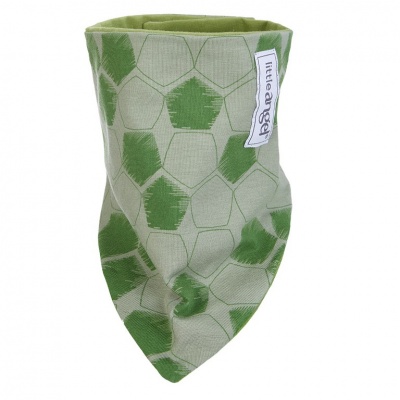 Little Angel-Šátek na krk podšitý Outlast® - zelená fotbal/zelená matcha Velikost: uni