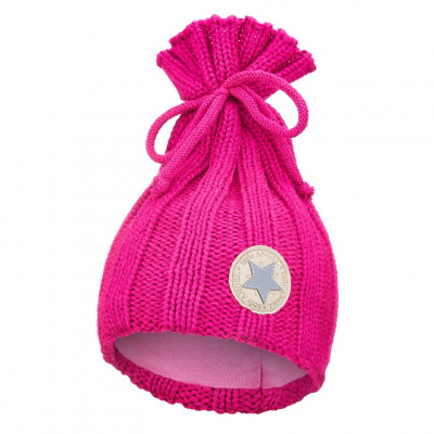Little Angel-Čepice pletená Outlast ® - růžová Velikost: 1 | 36-38 cm