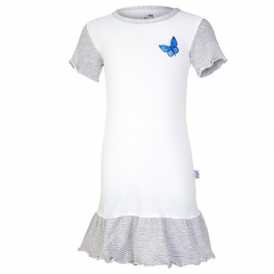 Little Angel-Noční košile tenká DEBRA Outlast® - bílá/motýl Velikost: 110