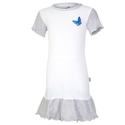 Little Angel-Noční košile tenká DEBRA Outlast® - bílá/motýl Velikost: 122