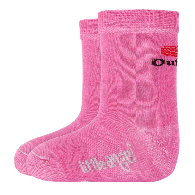 Little Angel-Ponožky STYL ANGEL - Outlast® - růžová Velikost: 20-24 | 14-16 cm