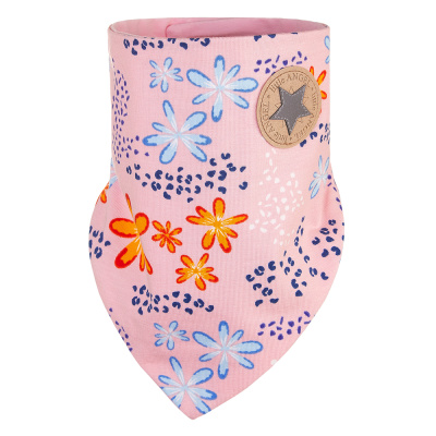 Little Angel-Šátek na krk podšitý Outlast® - růžová kytky/růžová baby Velikost: uni