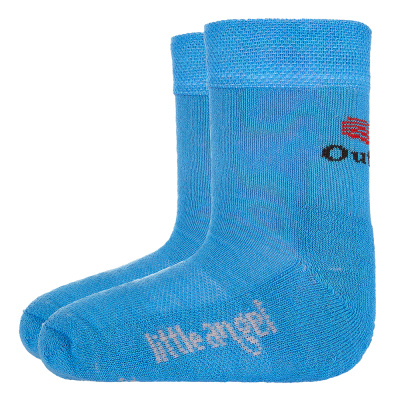 Little Angel-Ponožky froté Outlast® - modrá Velikost: 30-34 | 20-22 cm