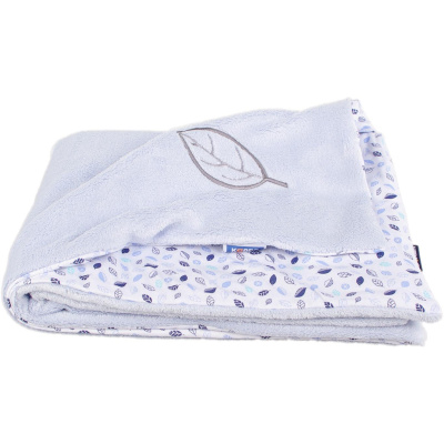 KAARSGAREN-Dětská deka světle modrá list Wellsoft bavlna