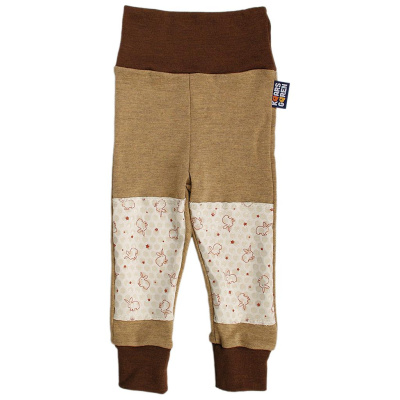KAARSGAREN-Kalhoty s protiskluzem merino hořčice velikost 80