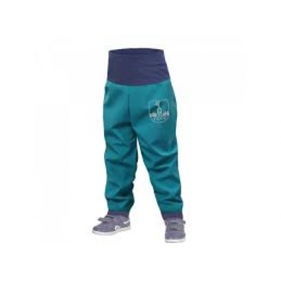 UNUO-Batolecí softshellové kalhoty s fleecem smaragdové+ REFLEXNÍ OBRÁZEK EVŽEN 