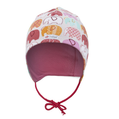 Little Angel-Čepice zavazovací SLONÍK Outlast ® - růžová sloník Velikost: 2, 39-41 cm